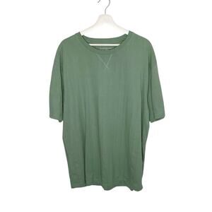 Faze 1 Green Solid Textured Striped Short Sleeve T-Shirt Large NWT